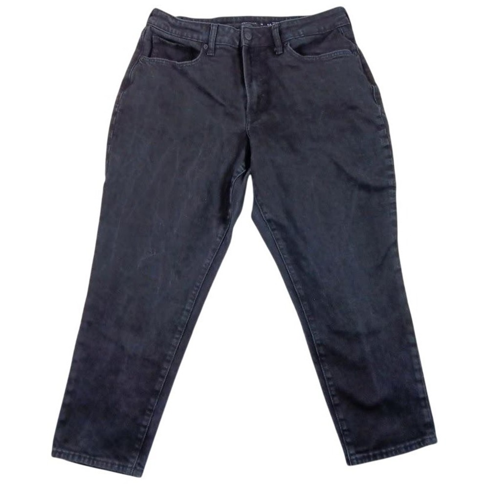 Old Navy‎ Jeans Womens 16 Gray Charcoal Wash High Rise O.G. Straight Denim